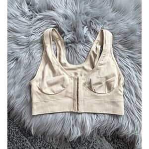 Collections Etc Womens‎ Seamless Easy-To-Close Front Hook Comfort Bra Size Large